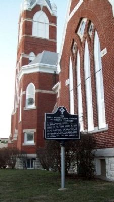 The First Presbyterian Church In Indiana Territory Marker image. Click for full size.