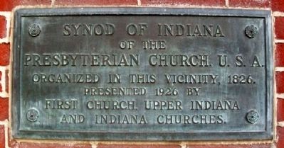 Synod of Indiana of the Presbyterian Church, U.S.A. Marker image. Click for full size.