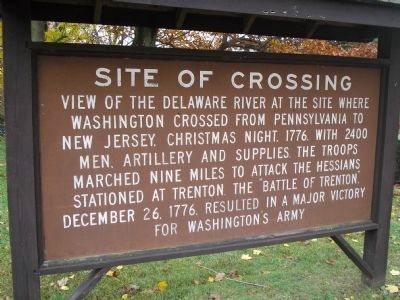 Site of Crossing Marker. Click for full size. Site of Crossing Marker image. Click for full size.