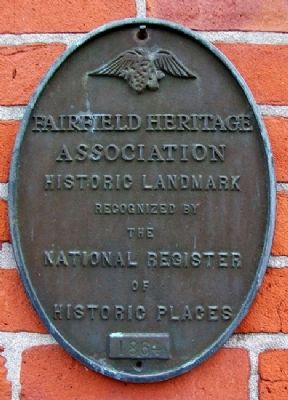 Fairfield Heritage Association Historic Landmark Marker image. Click for full size.