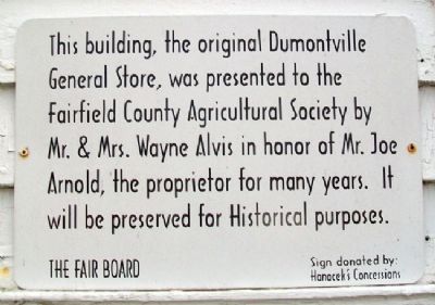 Dumontville General Store Marker image. Click for full size.