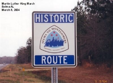 Selma to Montgomery Trail Marker image. Click for full size.
