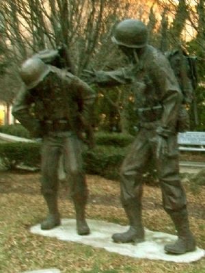 World War II and Korean War Memorial image. Click for full size.