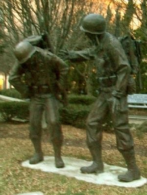 World War II and Korean War Memorial image. Click for full size.
