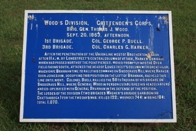 Wood's Division Marker. Click for full size. Wood's Division Marker image. Click for full size.