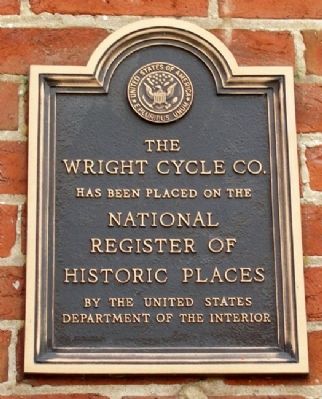 Wright Cycle Company NRHP Marker image. Click for full size.
