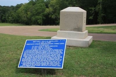 Battery I, 4th U.S. Artillery. Marker. Click for full size. Battery I, 4th U.S. Artillery. Marker image. Click for full size.