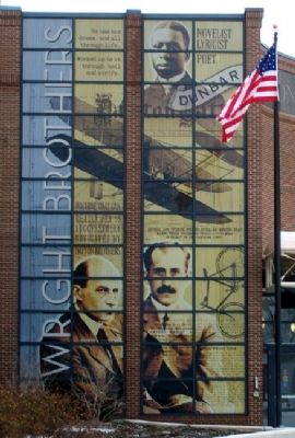 Wright-Dunbar Interpretive Center Banner. Click for full size. Wright-Dunbar Interpretive Center Banner image. Click for full size.