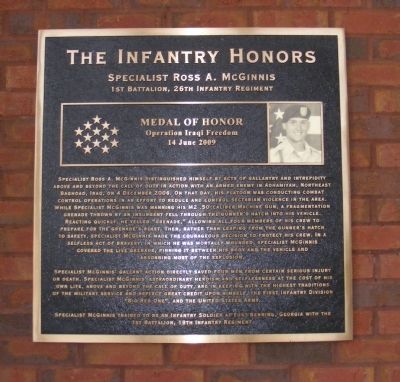 The Infantry Honors Marker image. Click for full size.