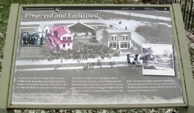 Preserved and Enshrined Marker. Click for full size. Preserved and Enshrined Marker image. Click for full size.