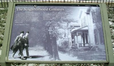 The Neighborhood Geniuses Marker. Click for full size. The Neighborhood Geniuses Marker image. Click for full size.