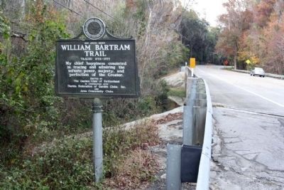 William Bartram Trail Marker, looking north along William Bartram Scenic Highway (State Road 13) image. Click for full size.