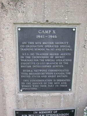 Camp X Marker image. Click for full size.