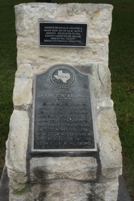 Site of Old Lexington Village Marker image. Click for full size.