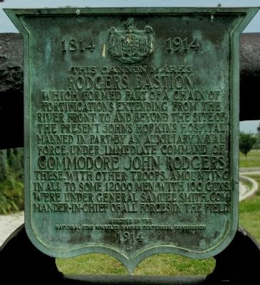 This cannon Marks Rodgers Bastion Marker image. Click for full size.
