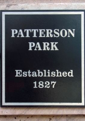 Sign at the Gates of Patterson Park image. Click for full size.