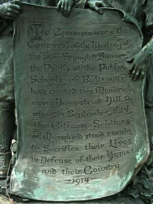 The Star-Spangled Banner Centennial Monument Marker. Click for full size. The Star-Spangled Banner Centennial Monument Marker image. Click for full size.