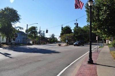 Victor Centennial, 1913 Marker as seen facing West along 96. Click for full size. Victor Centennial, 1913 Marker as seen facing West along 96 image. Click for full size.