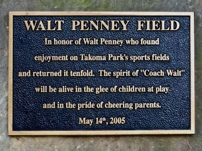 Walt Penney Field Marker image. Click for full size.