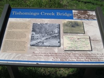 Tishomingo Creek Bridge Marker image. Click for full size.