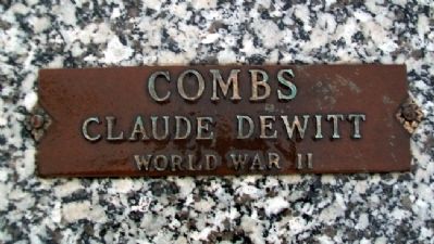 War Memorial Representative Honor Roll Name. Click for full size. War Memorial Representative Honor Roll Name image. Click for full size.
