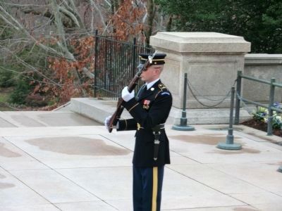 Tomb of the Unknowns Honor Guard image. Click for full size.