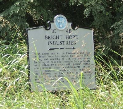 Bright Hope Industries Marker. Click for full size. Bright Hope Industries Marker image. Click for full size.