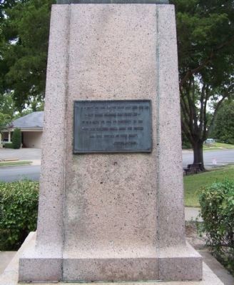 The Call To Arms eastside plaque image. Click for full size.