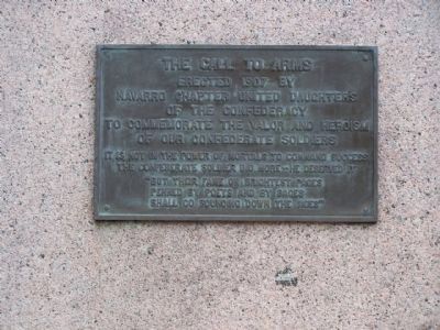 The Call To Arms southside plaque image. Click for full size.