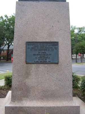 The Call To Arms northside plaque image. Click for full size.