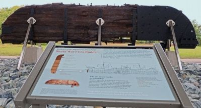 World War I-Era Rudder Marker. Click for full size. World War I-Era Rudder Marker image. Click for full size.