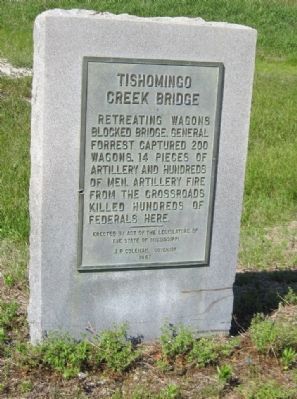 Tishomingo Creek Bridge Marker image. Click for full size.