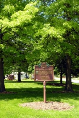 The Giants of Seville Marker in Stanhope Park. Click for full size. The Giants of Seville Marker in Stanhope Park image. Click for full size.