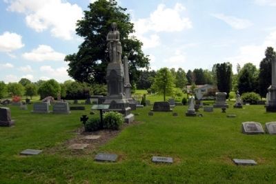 Gravesites of the Bates in Mound Hill Cemetery. Click for full size. Gravesites of the Bates in Mound Hill Cemetery image. Click for full size.