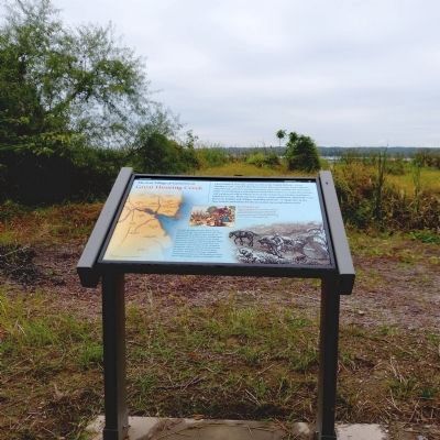 The Lost Village of Cameron at Hunting Creek Marker. Click for full size. The Lost Village of Cameron at Hunting Creek Marker image. Click for full size.