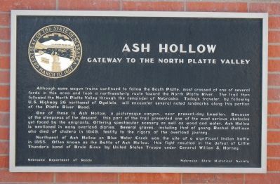 Ash Hollow Marker image. Click for full size.