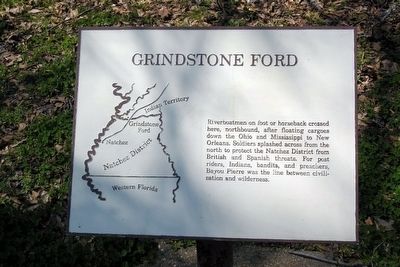 Grindstone Ford Interpretive Sign image. Click for full size.