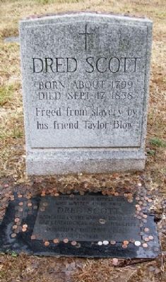 Dred Scott Marker (front). Click for full size. Dred Scott Marker (front) image. Click for full size.