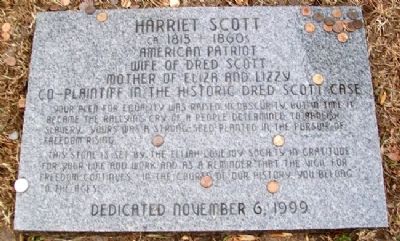 Harriet Scott Marker image. Click for full size.