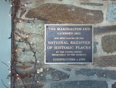 Marshalton Inn Marker image. Click for full size.