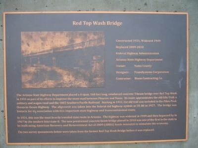 Red Top Wash Bridge Marker. Click for full size. Red Top Wash Bridge Marker image. Click for full size.