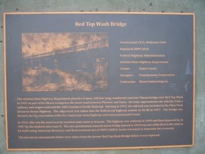 Red Top Wash Bridge Marker image. Click for full size.
