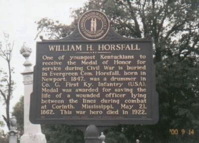 William H. Horsfall Marker image. Click for full size.