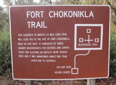 Fort Chokonikla Marker. Click for full size. Fort Chokonikla Marker image. Click for full size.