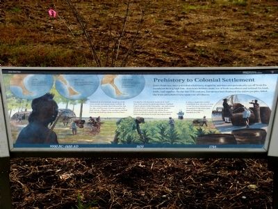 Prehistory to Colonial Settlement Marker image. Click for full size.
