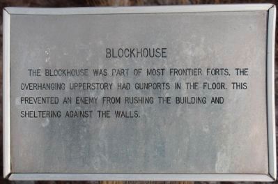 Fort Chokonikla had three square blockhouses.. Click for full size. Fort Chokonikla had three square blockhouses. image. Click for full size.