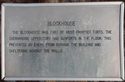 Fort Chokonikla had three square blockhouses. image. Click for full size.