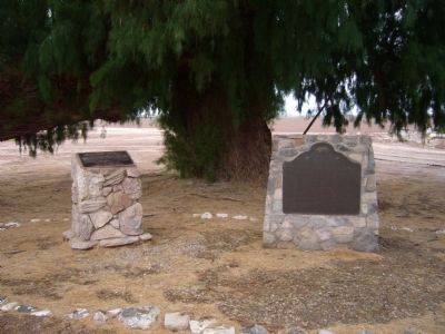 Site of Rancho El Tecolote Marker <i>(on the right)</i> image. Click for full size.