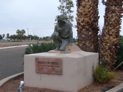 Mobley Meadows Marker and Statue image. Click for full size.