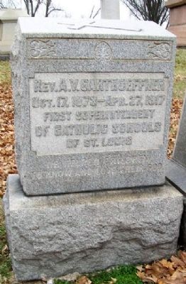 Rev. A. V. Garthoeffner Marker. Click for full size. Rev. A. V. Garthoeffner Marker image. Click for full size.